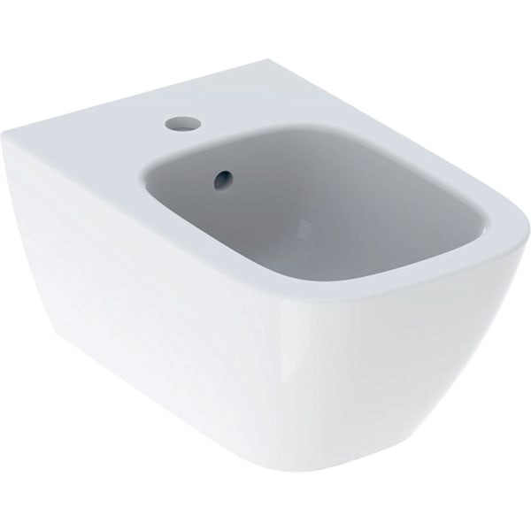 Geberit Smyle Square Wandbidet Befestigung verdeckt, mit Überlauf, KeraTect, 500209018