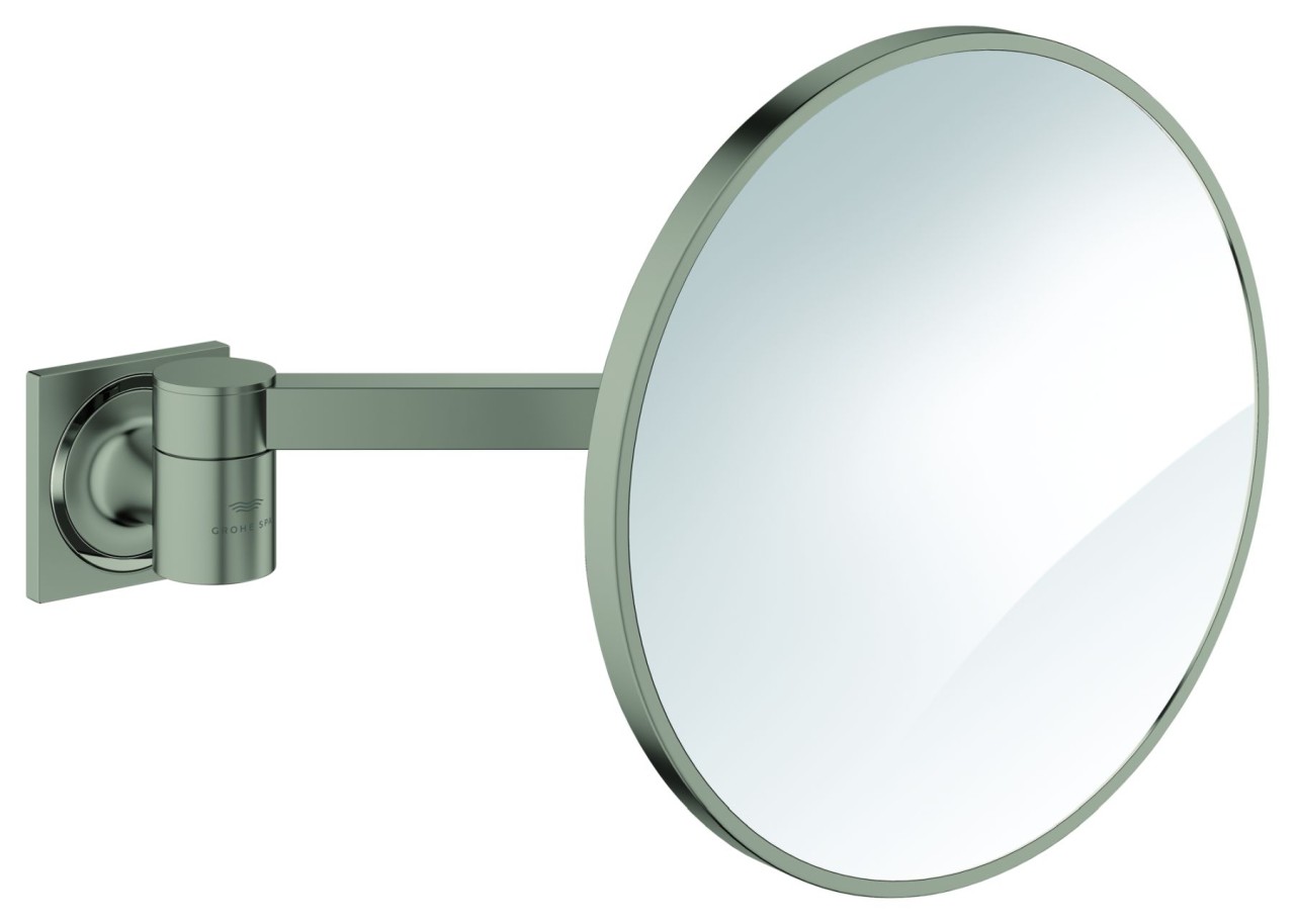GROHE Kosmetikspiegel Allure 40967_1 Wandmontage satin steel, 40967MS1 40967MS1