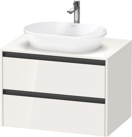 Duravit Ketho.2 Konsolenwaschtischunterbau wandhängend Weiß Hochglanz 800x550x568 mm - K248950222200