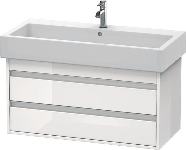Duravit Ketho Waschtischunterbau wandhängend Weiß Hochglanz 950x440x480 mm - KT663802222