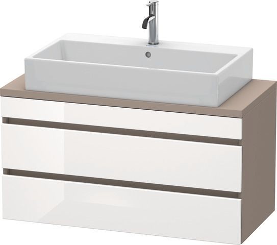 Duravit DuraStyle Konsolenwaschtischunterbau wandhängend Weiß & Basalt Hochglanz & Matt 1000x478x512