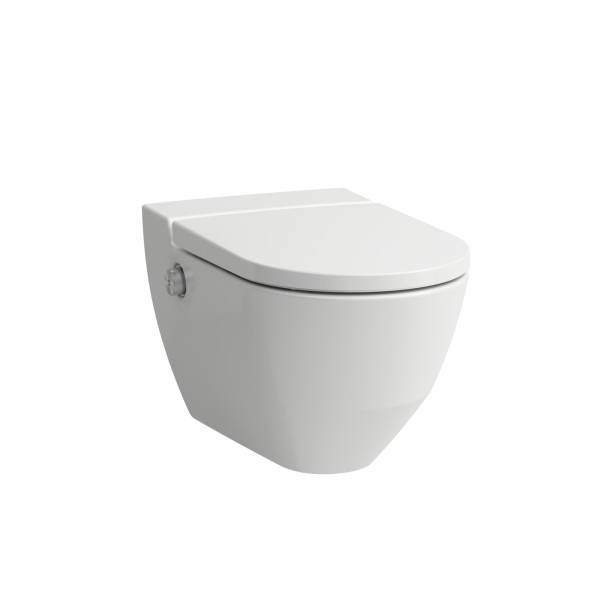 Laufen cleanet Navia Shower Toilet, wall-hung, rimless, washdown, incl. seat and cover, H8206014000001