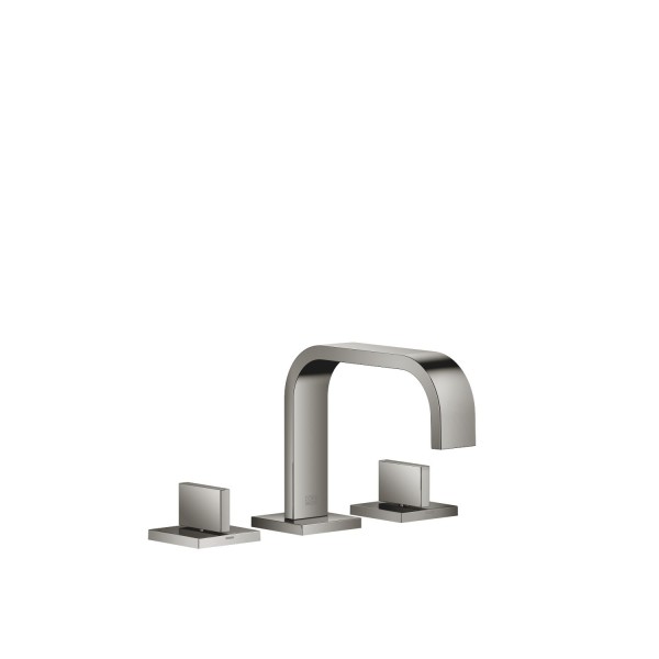 Dornbracht Waschtisch-Dreilochbatterie mit Ablaufgarnitur MEM 20705782 Dark Chrome
