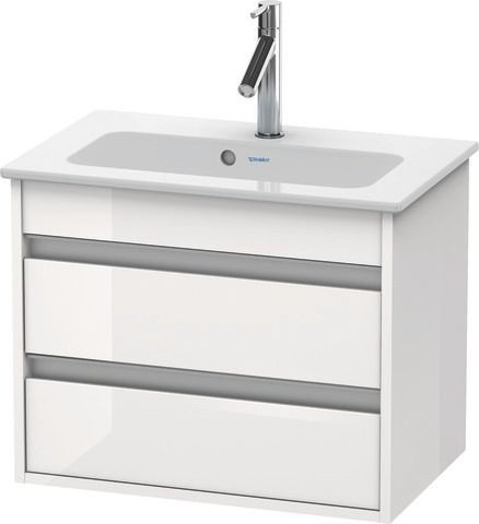 Duravit Ketho Waschtischunterbau wandhängend Weiß Hochglanz 600x385x480 mm - KT645202222