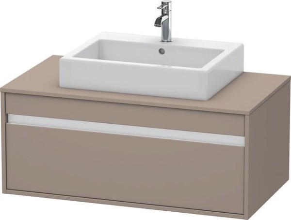 Duravit Ketho Konsolenwaschtischunterbau wandhängend Basalt Matt 1000x550x426 mm - KT669504343