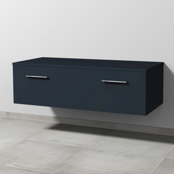 Sanipa Anbau-/Solitärschrank mit Auszug 2morrow (G3237) 340x1200x520 Marine-Matt, G32371R