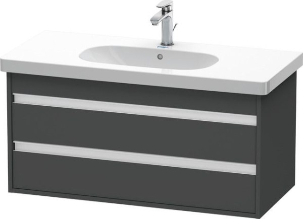 Duravit Ketho Waschtischunterbau wandhängend Graphit Matt 1000x455x480 mm - KT664804949