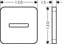 Vorschau: Hansgrohe Rosette Vorschau: Hansgrohe Rosette softsquare für Axor Universal