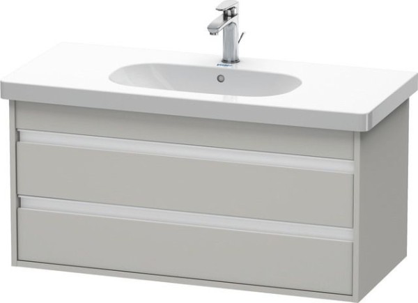 Duravit Ketho Waschtischunterbau wandhängend Betongrau Matt 1000x455x480 mm - KT664800707