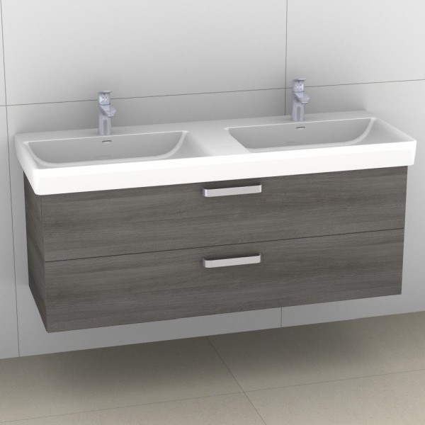 Artiqua 415 Waschtischunterschrank für Pro S 814968 Graphit Struktur quer, 415-WU2L-L59-7098-401