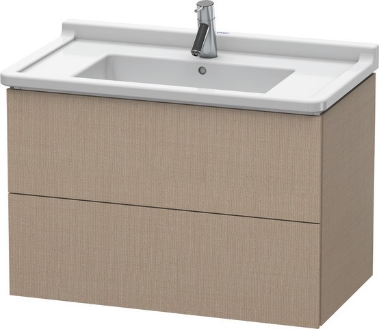 Duravit L-Cube Waschtischunterbau wandhängend Leinen Matt 820x469x558 mm - LC6265075750A00