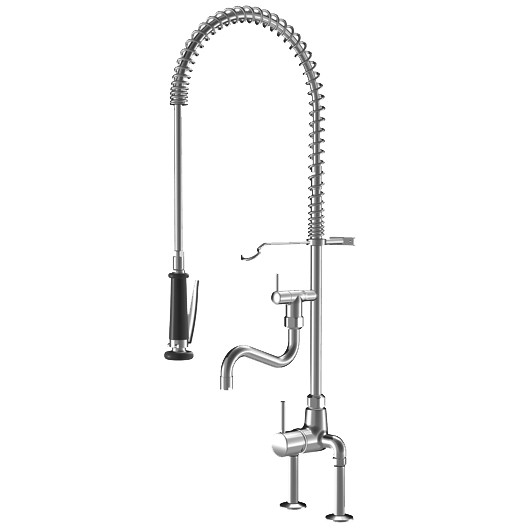 KWC Hebelmischer, Schwenkauslauf Gastro ganzchrom Ausladung 153 A200 B270,Anschl.130mm