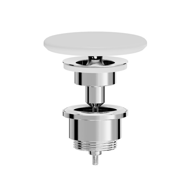 VitrA Schaftventil mit rundem Ventildeckel aus Keramik 10 x 10 x 12 cm (BxTxH) Weiß,6374L403-2001