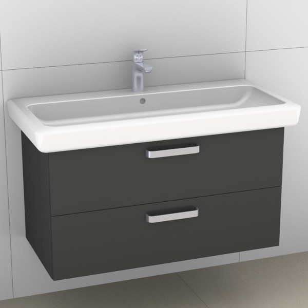 Artiqua 413 Waschtischunterschrank für IT! 121900, 121903, 121905 Anthrazit Hochglanz, 413-WU2L-K115