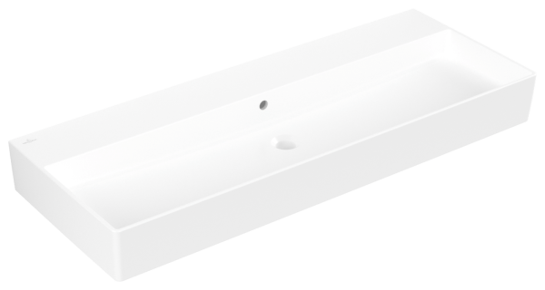 Villeroy & Boch Waschbecken Memento 2.0 1200x470mm Rechteck mit Überlauf Stone White CeramicPlus