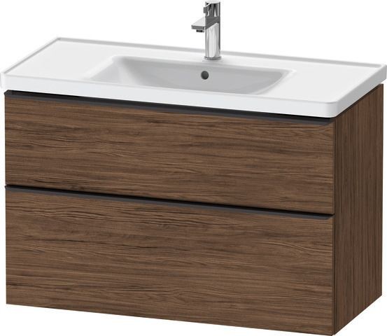 Duravit D-Neo Waschtischunterbau wandhängend Nussbaum dunkel Matt 984x452x625 mm - DE43560BD210000