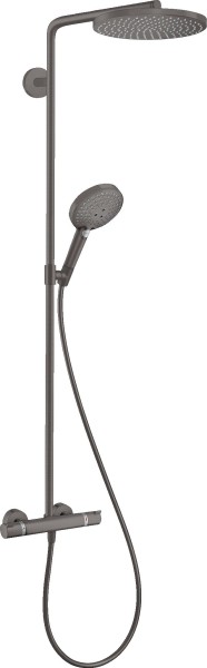 Hansgrohe Showerpipe Raindance Select S 240 1jet PowderRain Brushed Black, 27633340