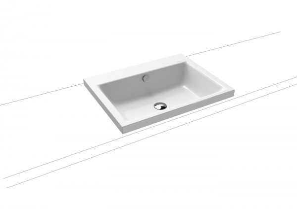 Kaldewei Aufsatzwaschtisch PURO Mod.3154, 600 x 460, alpin. matt,PEFF,AD