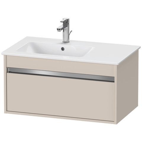 Duravit Ketho Waschtischunterbau wandhängend Taupe Matt 800x475x410 mm - KT641909191