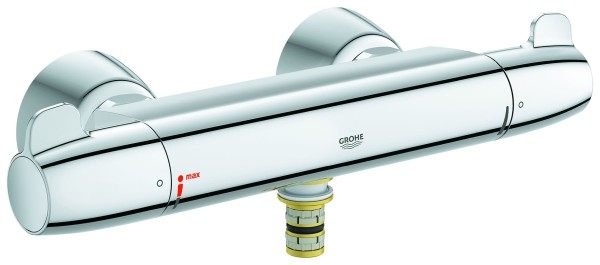 Grohe THM-WT-Batterie Grohtherm Special 34666 mit verdeckten S-Anschlüssen chrom, 34666000