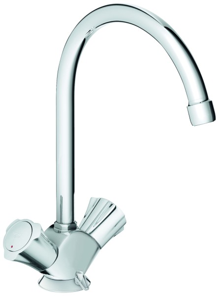 GROHE Zweigrif-SPT-Batt. Costa 31930 für offene Warmwasserbereiter chrom