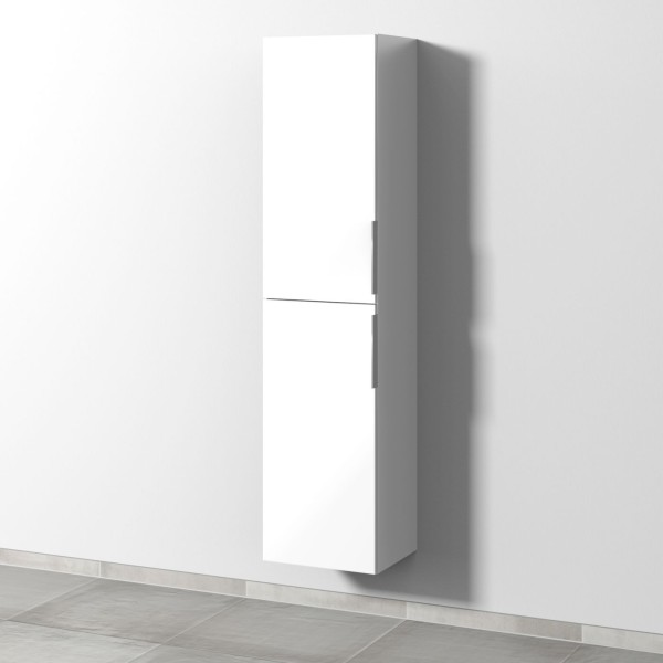 Sanipa 3way Hochschrank mit 2 Türen, Weiß-Glanz