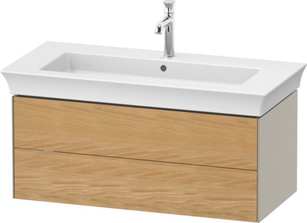 Duravit White Tulip Waschtischunterbau wandhängend Natur Eiche & Taupe Matt & Seidenmatt 984x458x410