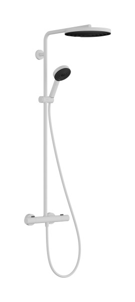 Hansgrohe Showerpipe Pulsify S Puro 260 1jet EcoSmart Brausethm. Aufputz HB 3jet mattweiss, 2423770
