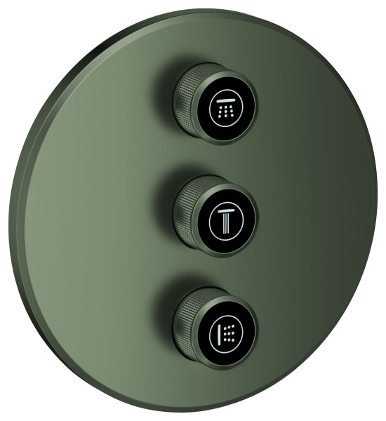 GROHE 3-fach Unterputz-Ventil Grohtherm Smart Control 29122 rund satin graphite, 29122MG0