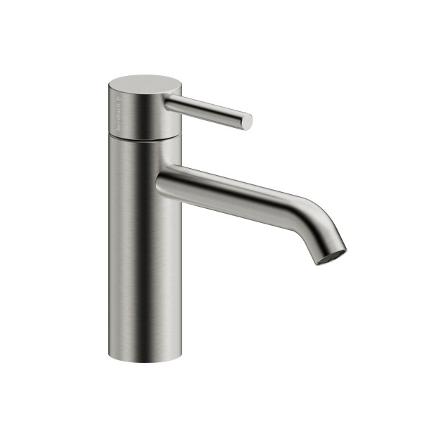 Herzbach DEEP iX Waschtischmischer M-Size 150mm ohne Ablauf Edelstahl, 18.023720.1.09