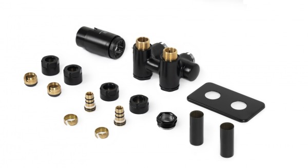 Terma INTEGRA DUO ALL IN ONE - Set Thermostateckventil mit T-Stück