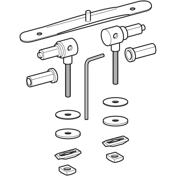 Geberit 598154 Edelstahlscharniere