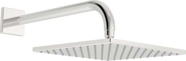 Hansa Kopfbrause HANSAVIVA 0418 Rosette eckig, 1-strahlig Ausladung 400 mm DN15 verchromt, 04180340