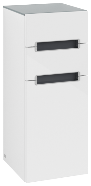 Villeroy & Boch Seitenschrank Subway 2.0 A7121R 354x857x370mm Anschlag li Griff chrom glänz Glossy W