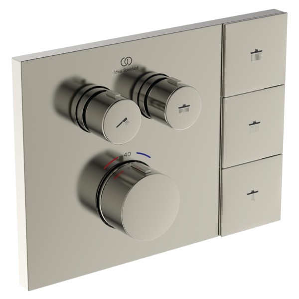 Ideal Standard Brausetherm. Unterputz CTherm Navigo Solos Silver Storm, A7894GN