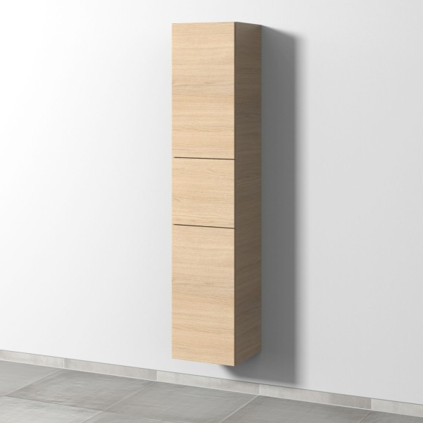 Sanipa 3way Hochschrank mit 2 Türen und 1 Auszug, Eiche-Nordic