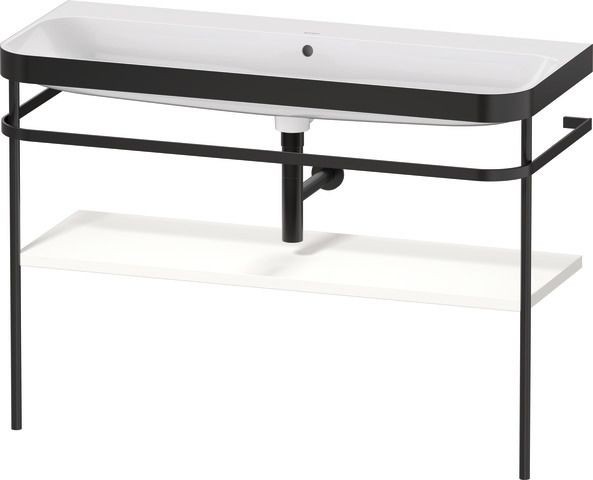 Duravit Happy D.2 Plus c-bonded Set mit Metallkonsole Weiß Supermatt 1175x490x850 mm - HP4739N848400