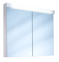 Schneider Spiegelschrank Schneider Spiegelschrank Lowline 80/2/FL, 1x40W 800x770x120 weiss, 151.080.02.02
