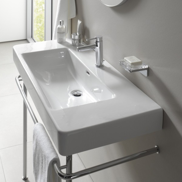 LAUFEN Waschtisch LAUFEN Pro S 1050x465, ohne Hahnloch, mit Überlauf, weiß mit LCC, 8139664001091
