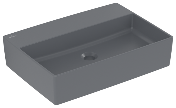 Villeroy & Boch Aufsatzwaschbecken Memento 2.0 600x420mm, ohne Überlauf Graphite cplus
