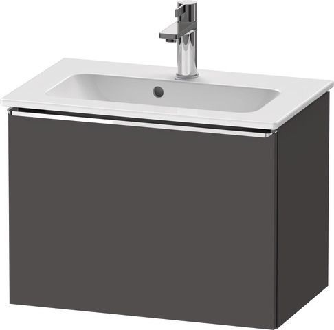 Duravit D-Neo Waschtischunterbau wandhängend Graphit Matt 610x372x440 mm - DE4268010490000