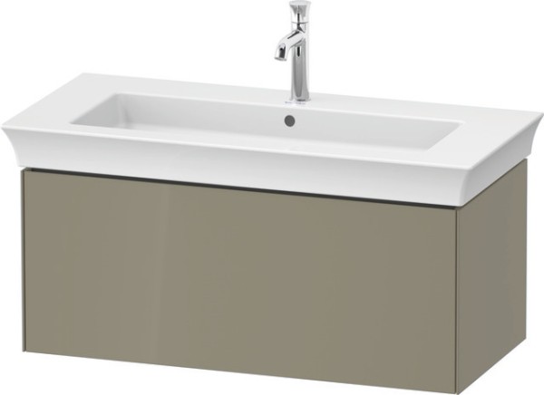 Duravit White Tulip Waschtischunterbau wandhängend Stein Grau Hochglanz 984x458x410 mm - WT42420H2H2