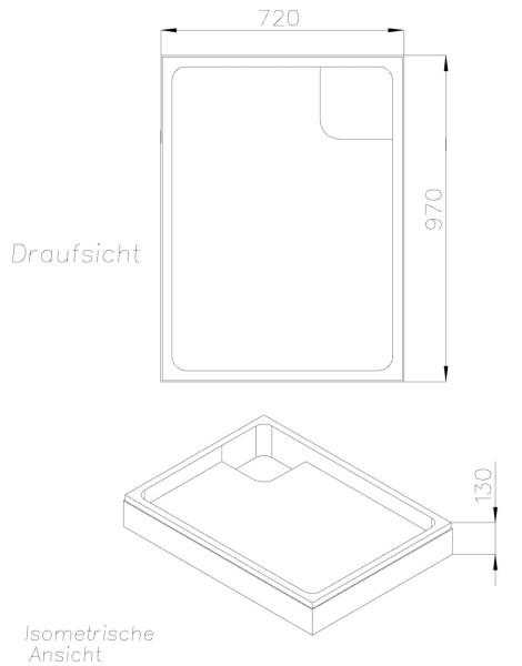 Neuesbad Wannenträger für Kaldewei Superplan 75x100x2,5