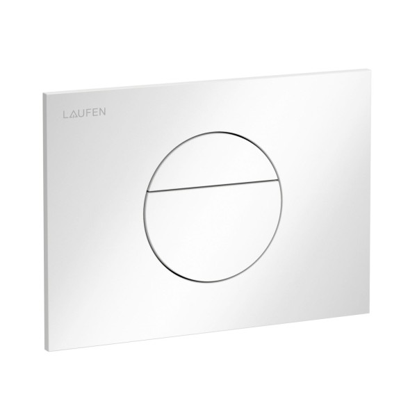 Laufen Betätigungsplatte SUNRISE INEO mit Zweimengenbetätigung weiß, H9001120000001