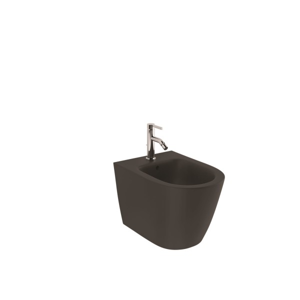 KLUDI-RESA R Wand-Bidet 52 cm verdeckte Befestigungen Mattschwarz