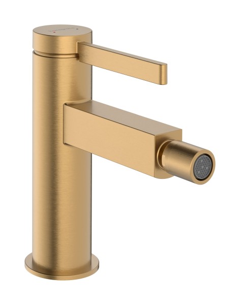Hansgrohe Finoris Einhebel-Bidetmischer mit Push-Open Ablaufgarnitur, Brushed Bronze, 76200140