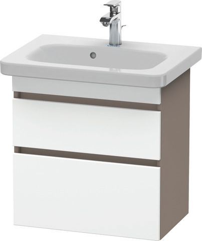 Duravit DuraStyle Waschtischunterbau wandhängend Weiß & Basalt Matt 580x368x610 mm - DS647901843
