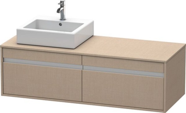 Duravit Ketho Konsolenwaschtischunterbau wandhängend Leinen Matt 1400x550x426 mm - KT6697L7575