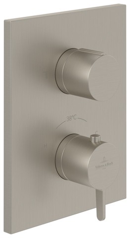 Villeroy & Boch Unterputz-Thermostat 2-Mengereg Conum 150x190x124mm Brushed Nickel Matt