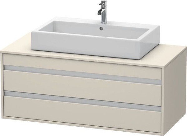 Duravit Ketho Konsolenwaschtischunterbau wandhängend Taupe Matt 1200x550x496 mm - KT665609191